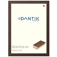 DANTIK frame 50 × 70, RETRO brown plexi clear - Photo Frame