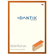 DANTIK frame 50 × 70, PERLA orange high plexi clear - Photo Frame