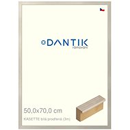 DANTIK frame 50 × 70, KASSETTE white, pierced plexi clear - Photo Frame