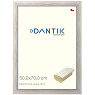 DANTIK frame 50 × 70, PAINT white large plexi clear - Photo Frame