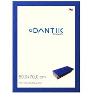 DANTIK frame 50 × 70, RETRO blue plexi clear - Photo Frame