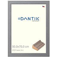 DANTIK frame 50 × 70, STEP grey plexi clear - Photo Frame