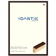 DANTIK frame 50 × 70, KASSETTE brown plexi clear - Photo Frame