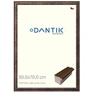 DANTIK frame 50 × 70, TRITON copper antique plexi clear - Photo Frame