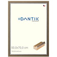 DANTIK frame 50 × 70, TAIGA beige plexi clear - Photo Frame