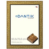 DANTIK frame 50 × 70, PRAGUE gold plexi clear - Photo Frame