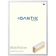 DANTIK frame 50 × 70, KASSETTE white plexi clear - Photo Frame