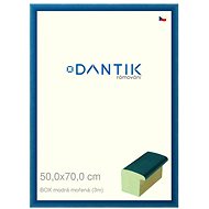 DANTIK frame 50 × 70, BOX blue stained plexi clear - Photo Frame