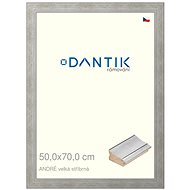 DANTIK frame 50 × 70, ANDRÉ large silver plexi clear - Photo Frame