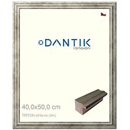 DANTIK frame 40 × 50, TRITON silver plexi clear - Photo Frame