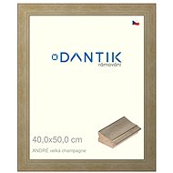 DANTIK frame 40 × 50, ANDRÉ large champagne plexi clear - Photo Frame