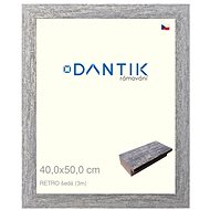 DANTIK frame 40 × 50, RETRO grey plexi clear - Photo Frame