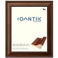 DANTIK frame 40 × 50, DESCENT brown plexi clear - Photo Frame
