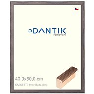 DANTIK frame 40 × 50, KASSETTE dark grey plexi clear - Photo Frame