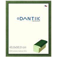 DANTIK frame 40 × 50, BOX green stained plexi clear - Photo Frame