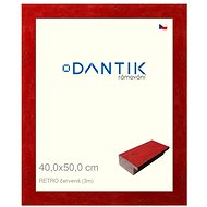 DANTIK frame 40 × 50, RETRO red plexi clear - Photo Frame