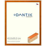 DANTIK frame 40 × 50, PERLA orange high plexi clear - Photo Frame