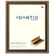 DANTIK frame 40 × 50, TOOTH small gold black plexi clear - Photo Frame