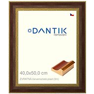 DANTIK frame 40 × 50, REVERSE red-gold plastic plexi clear - Photo Frame