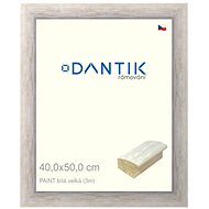 DANTIK frame 40 × 50, PAINT white large plexi clear - Photo Frame
