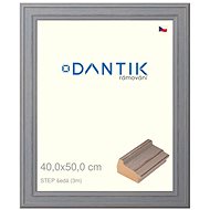 DANTIK frame 40 × 50, STEP grey plexi clear - Photo Frame