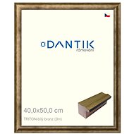 DANTIK frame 40 × 50, TRITON white bronze plexi clear - Photo Frame