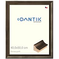 DANTIK frame 40 × 50, Ferrosa graphite plexi clear - Photo Frame