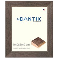 DANTIK frame 40 × 50, TOMAS grey large plexi clear - Photo Frame
