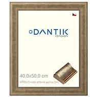 DANTIK frame 40 × 50, WING small silver patina plexi clear - Photo Frame