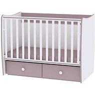 Cot Lorelli MATRIX NEW 60/120 WHITE/CAPPUCCINO - Cot