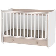 Crib Lorelli DREAM NEW 140x70 CM WHITE/OAK - Cot