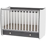 Multifunctional Cot Lorelli DREAM NEW 120x60CM WHITE/GRAPHITE - Cot