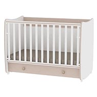 Multifunctional Cot Lorelli DREAM NEW 120x60CM WHITE/OAK - Cot