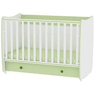 Multifunctional Cot Lorelli DREAM NEW 120x60CM WHITE/GREEN - Cot