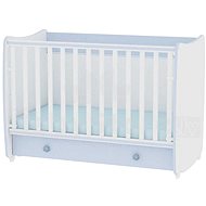 Multifunctional Cot Lorelli DREAM NEW 120x60CM WHITE/BLUE - Cot