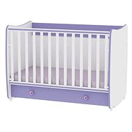Multifunctional Cot Lorelli DREAM NEW 120x60CM WHITE/VIOLET - Cot
