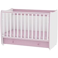 Multifunctional Cot Lorelli DREAM NEW 120x60CM WHITE/PINK - Cot