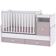 Multifunctional Children's Cot Lorelli TREND PLUS NEW WHITE/CAPPUCCINO - Cot