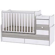 Multifunctional Cot Lorelli MAXI PLUS NEW 160x70CM WHITE/ARTWOOD - Cot