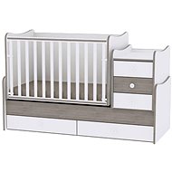 Multifunctional Cot Lorelli MAXI PLUS NEW 160x70CM WHITE/COFFEE - Cot