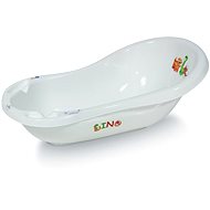 Baby bath tub Lorelli 84 CM WHITE DINO - Baby Bathtub