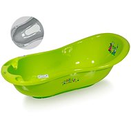 Lorelli 100 CM baby bath tub with anti-slip mat GREEN LITTLE BEAR - Baby Bathtub