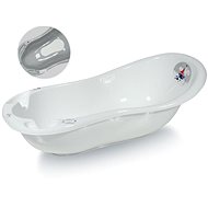 Baby bath tub Lorelli 100 CM with anti-slip pad WHITE OCEAN - Baby Bathtub
