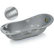 Baby bath tub Lorelli 100 CM with anti-slip mat GREY LITTLE BEAR - Baby Bathtub