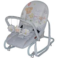 Lorelli TOP RELAX GREY BEAR PARTY - Baby Rocker