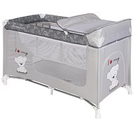 Travel cot and playpen 2in1 Lorelli MOONLIGHT GREY MY TEDDY - Travel Bed
