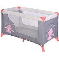 Travel cot Lorelli MOONLIGHT 1 layer PINK&GREY MY BABY - Travel Bed