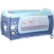 Travel cot Lorelli DANNY 2 LAYERS BLUE HELICOPTER - Travel Bed