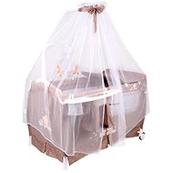 Lorelli SLEEP'N'DREAM ROCKER 2in1 travel cot and playpen with rocking function + BEIGE canopy for Z - Travel Bed