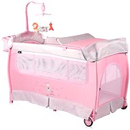 Travel cot and playpen 2in1 Lorelli SLEEP'N'DREAM PLUS PINK BALLET - Travel Bed